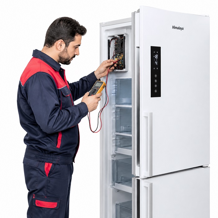چشمك زدن عيب يابي نمایشگر یخچال هیمالیا